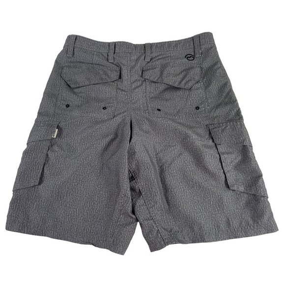 MAGELLAN Outdoor men's gray cargo shorts sz 30 side & back pockets, water repell - Picture 3 of 9